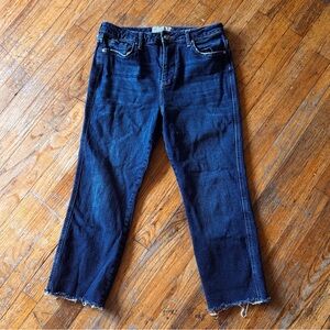 Preloved - Free People Dark‎ Blue Denim Culottes